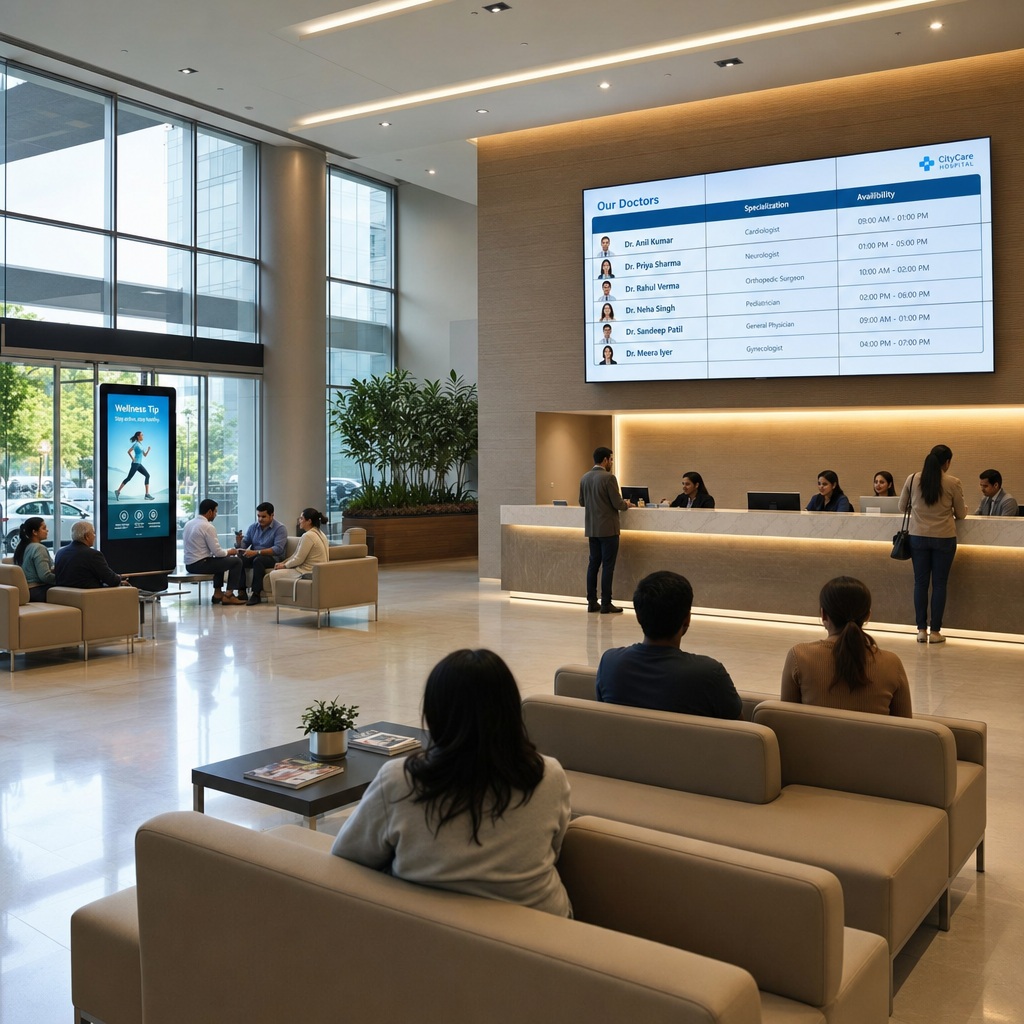 Beyond the Waiting Room: The Powerful Benefits of Digital Signage in Healthcare